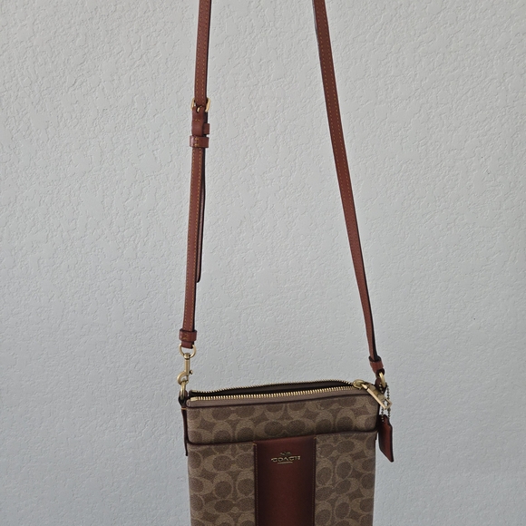 Coach Kitt Signature Jacquard Crossbody Bag - Picture 9 of 16